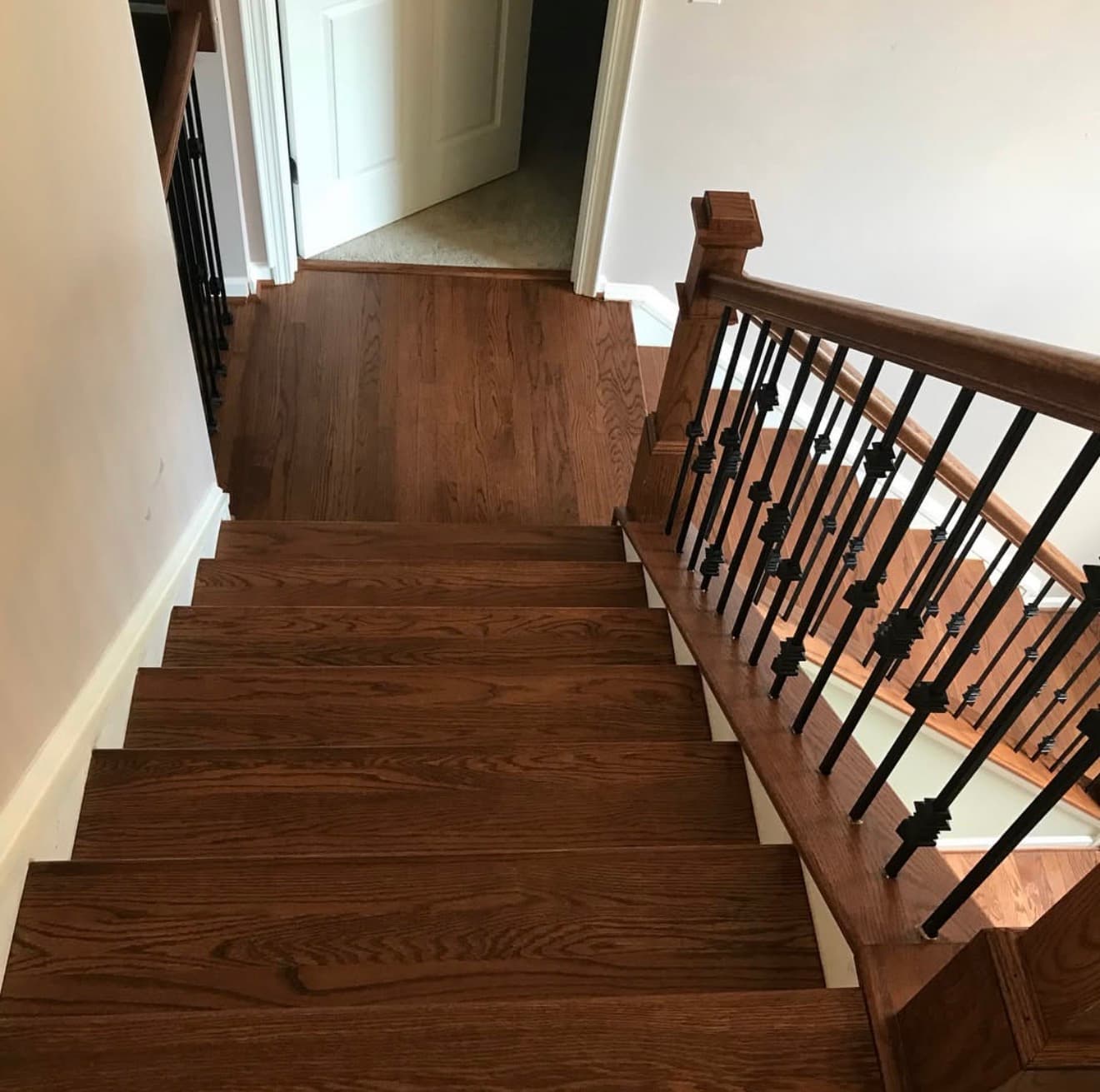 Hardwood Stair Installation - Tiffany Arthur project NC